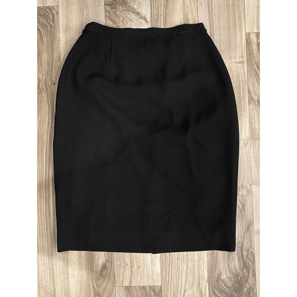 Adrianna Papell TRUE VTG XS Black Evening Wear Crepe Skirt